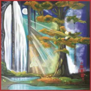 toile de coton crepuscule 80x80cm severine gallois artiste peintre