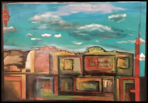 tableau colore cuba libre 65x92cm severine gallois artiste peintre en haute savoie