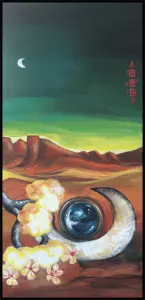 Art prophetique de severine gallois artiste peintre la prophétie 60x30cm