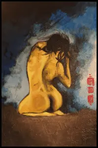peintre modele nu 20x10cm severine gallois
