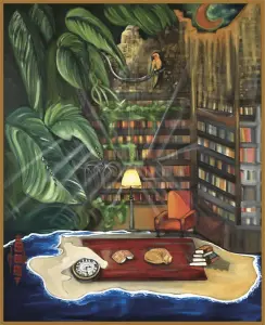 tableau peintre severine gallois reve de l'apres 100x81cm