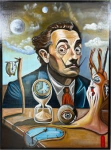 Portrait Salvador Dali | 130x98cm | Acrylique