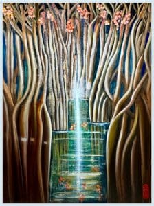 Reflets | 116x89cm | Acrylique